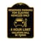 Signmission Reserved Parking for Electric Vehicles 4 Hour Limit Violators Towed Alum, 18" x 24", BG-1824-23112 A-DES-BG-1824-23112 - alternate 1